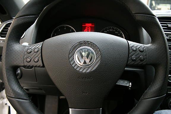 1 Dekorfolien-Set Carbonoptik Multifunktionstasten am Lenkrad passend für VW Scirocco Modelle Typ 13