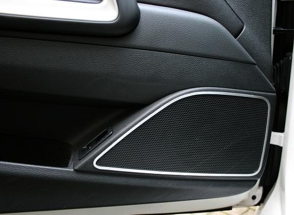 1 Set Aluminium Dekorblenden für die Türlautsprecher vorne passend für VW Scirocco Modelle Typ 13