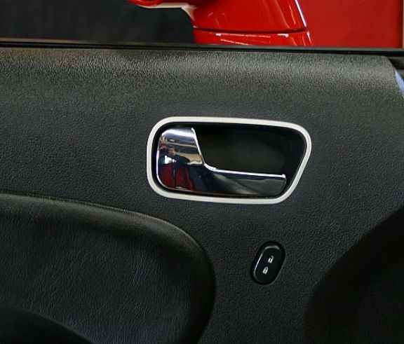 1 Set Aluminium Dekorrahmen für die Türöffner Türgriffe passend für Opel GT Roadster Modelle