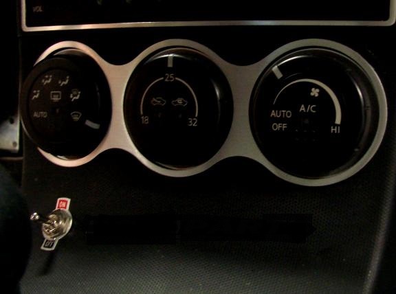 1 Aluminium Dekorrahmen für die Klimaanlage passend für Nissan 350Z Modelle Typ Z33