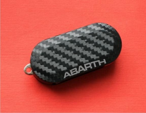 #4 Schlüsselfolie in Carbonoptik Fiat Modelle Abarth