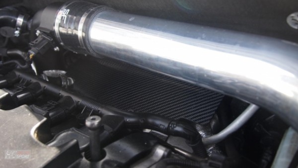 VAG 1,8 - 2,0 TFSI Motoren Hitzeblech in Echt-Carbon